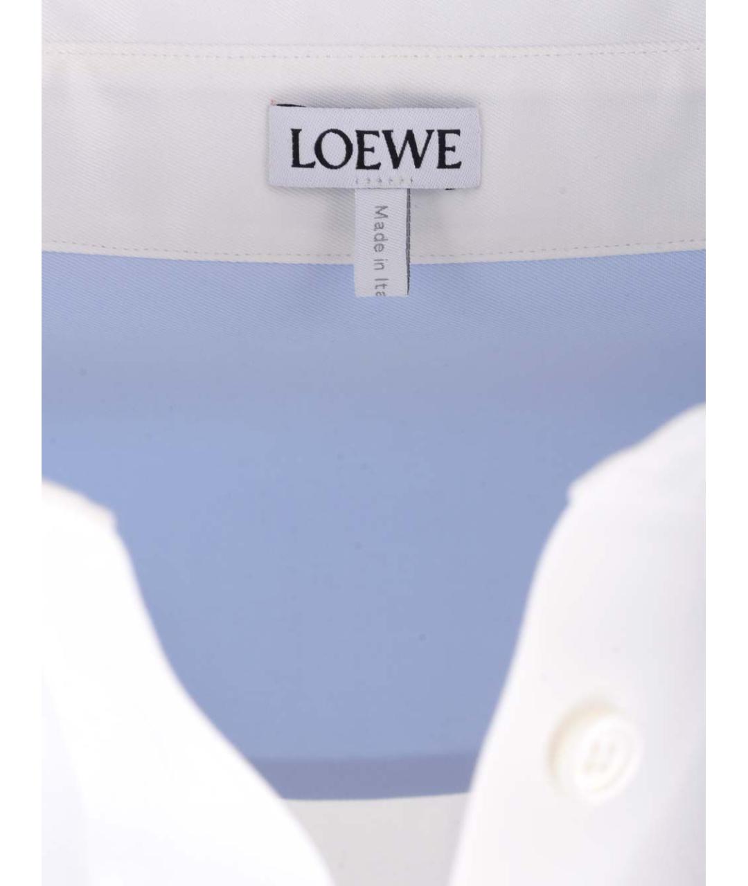 LOEWE Белая хлопковая рубашка, фото 4
