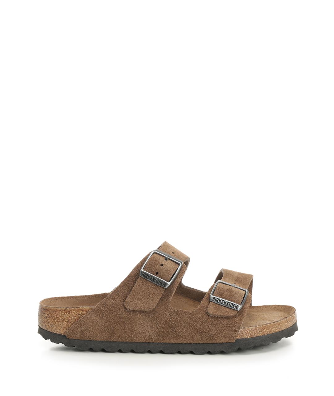 BIRKENSTOCK Бежевые замшевые сандалии, фото 1