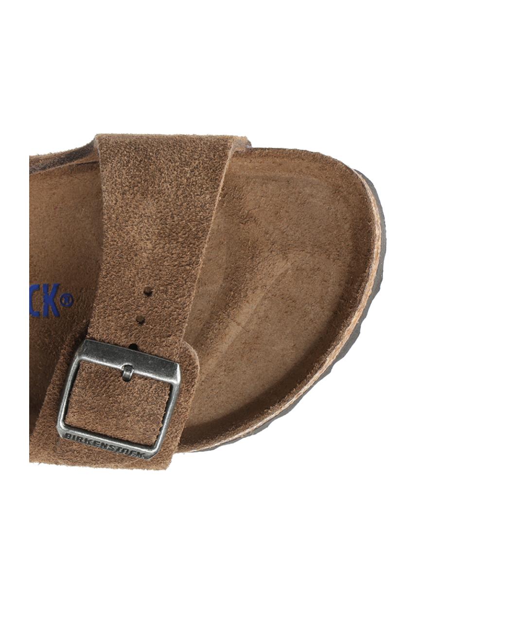 BIRKENSTOCK Бежевые замшевые сандалии, фото 4