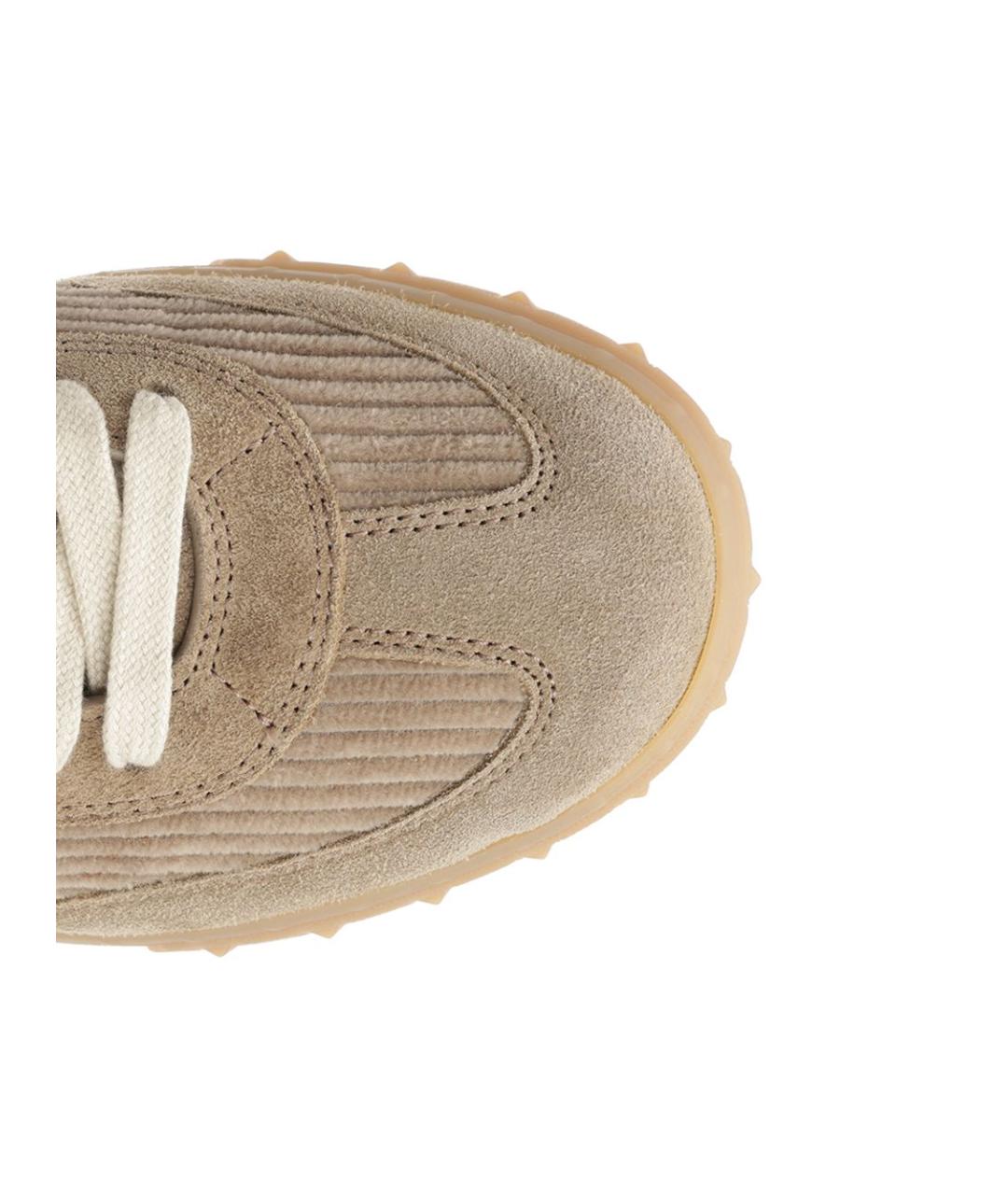 VALENTINO Бежевые замшевые кеды, фото 4
