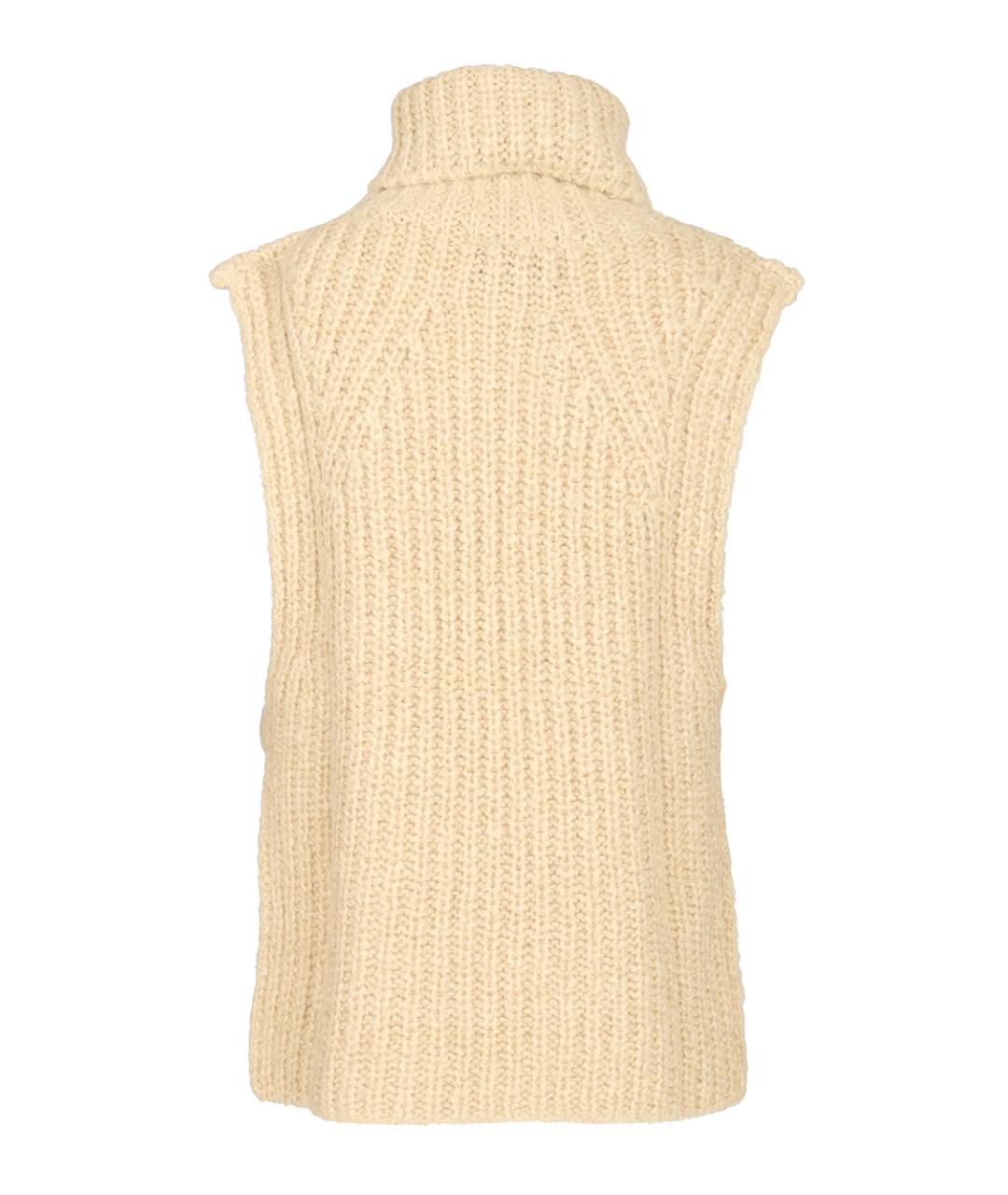 ISABEL MARANT Бежевый шерстяной воротник, фото 2