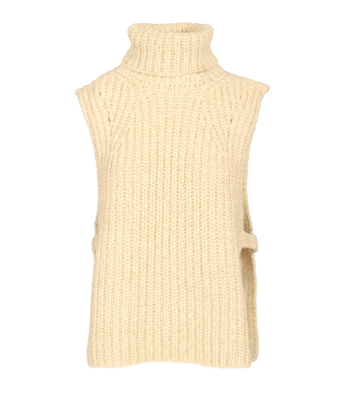 ISABEL MARANT Бежевый шерстяной воротник, фото 1