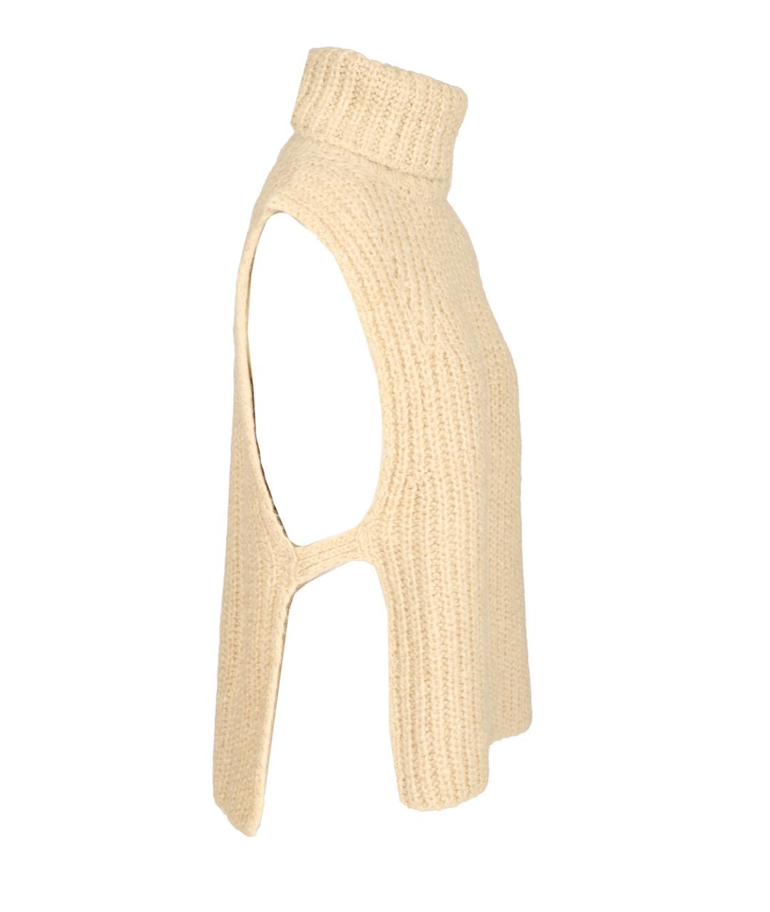 ISABEL MARANT Бежевый шерстяной воротник, фото 3