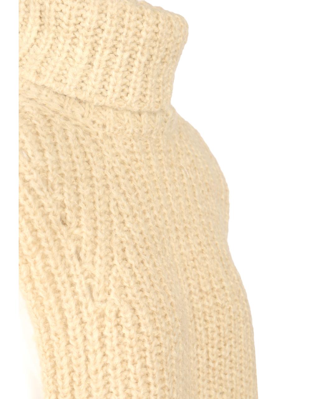 ISABEL MARANT Бежевый шерстяной воротник, фото 4