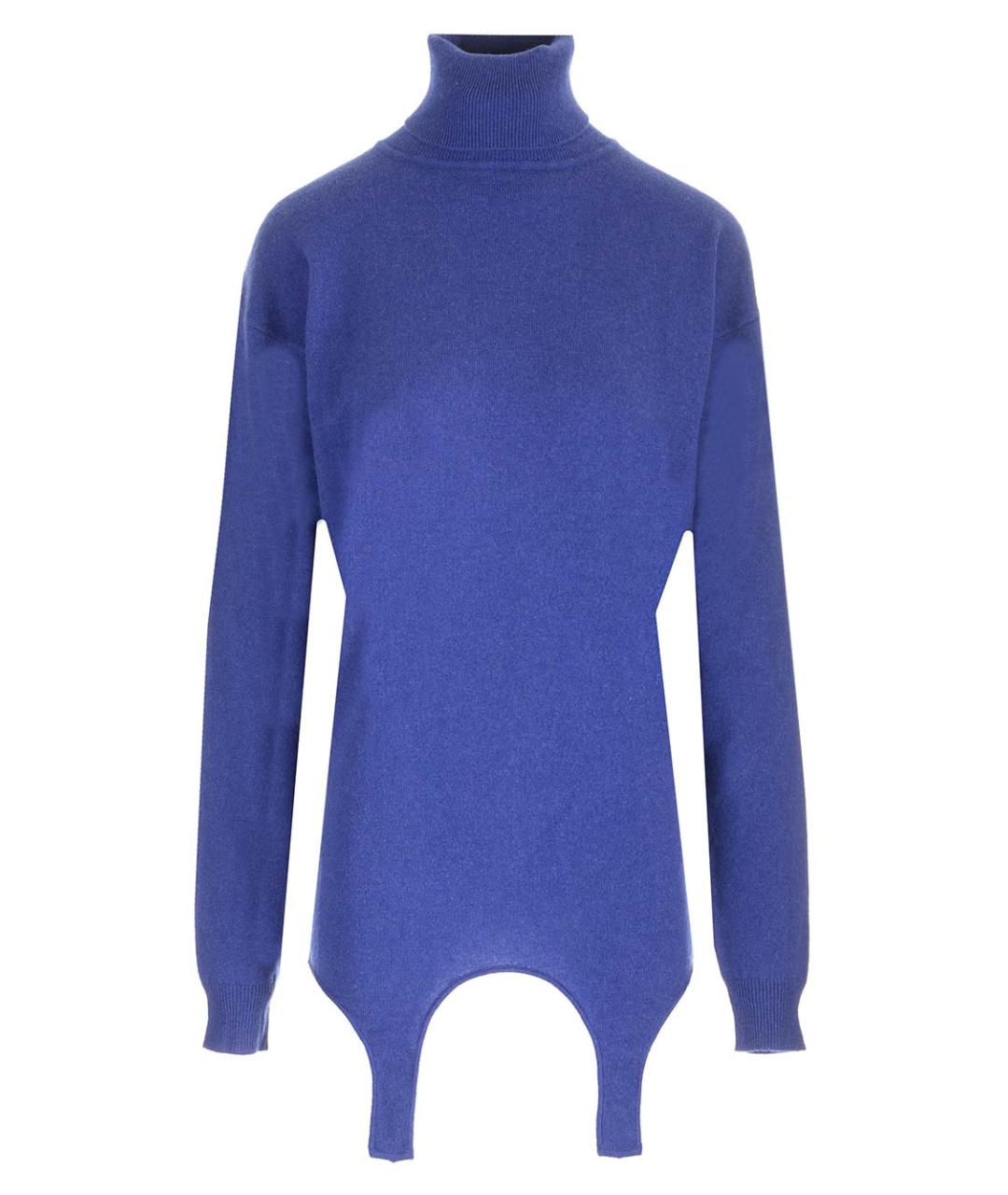 SAINT LAURENT Синий кашемировый джемпер / свитер, фото 1