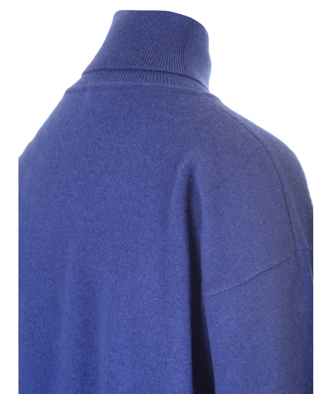 SAINT LAURENT Синий кашемировый джемпер / свитер, фото 5