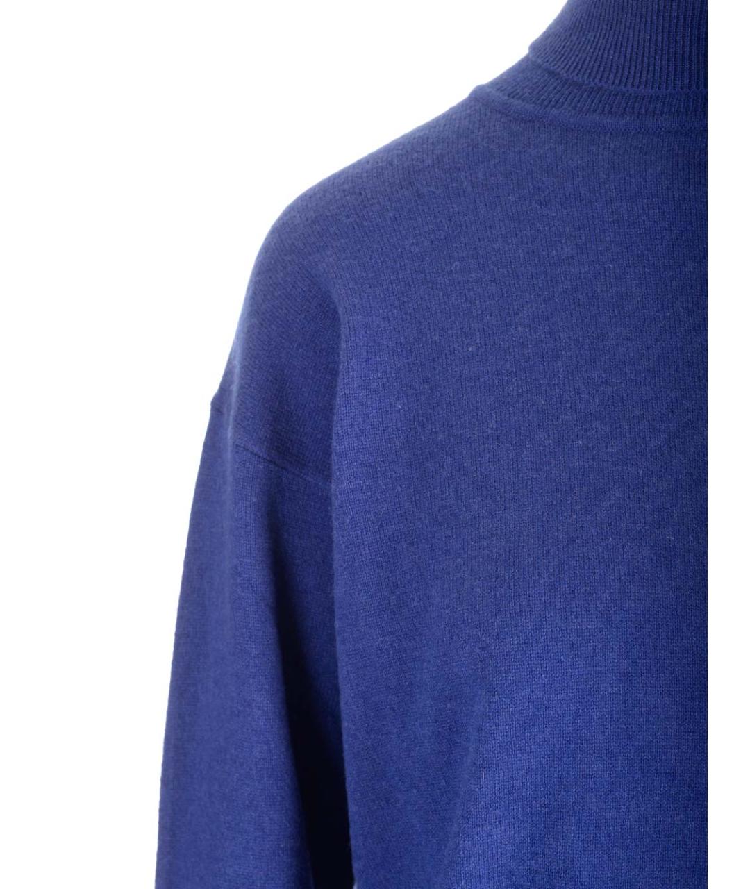 SAINT LAURENT Синий кашемировый джемпер / свитер, фото 4