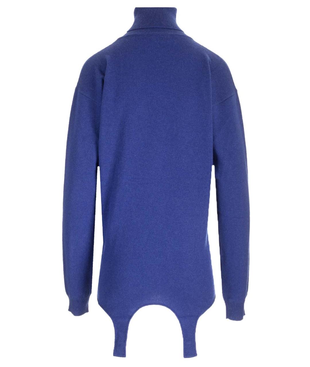 SAINT LAURENT Синий кашемировый джемпер / свитер, фото 2