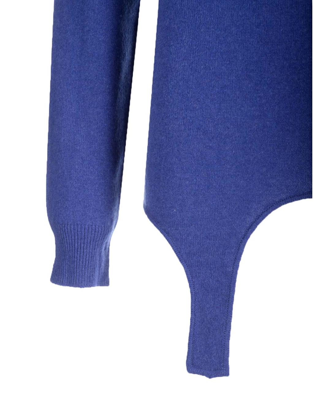 SAINT LAURENT Синий кашемировый джемпер / свитер, фото 7