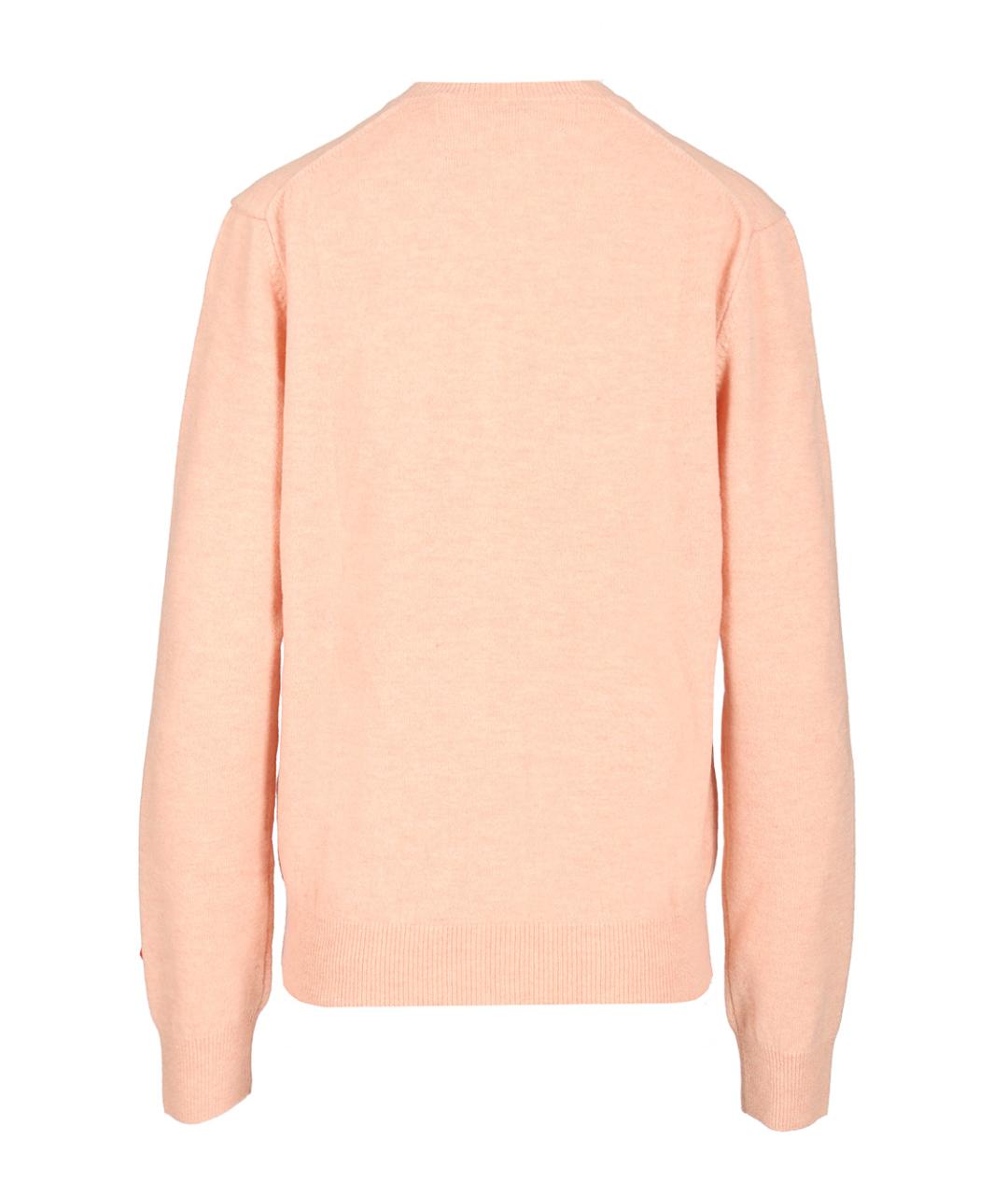 COMME DES GARÇONS PLAY Розовый шерстяной кардиган, фото 2