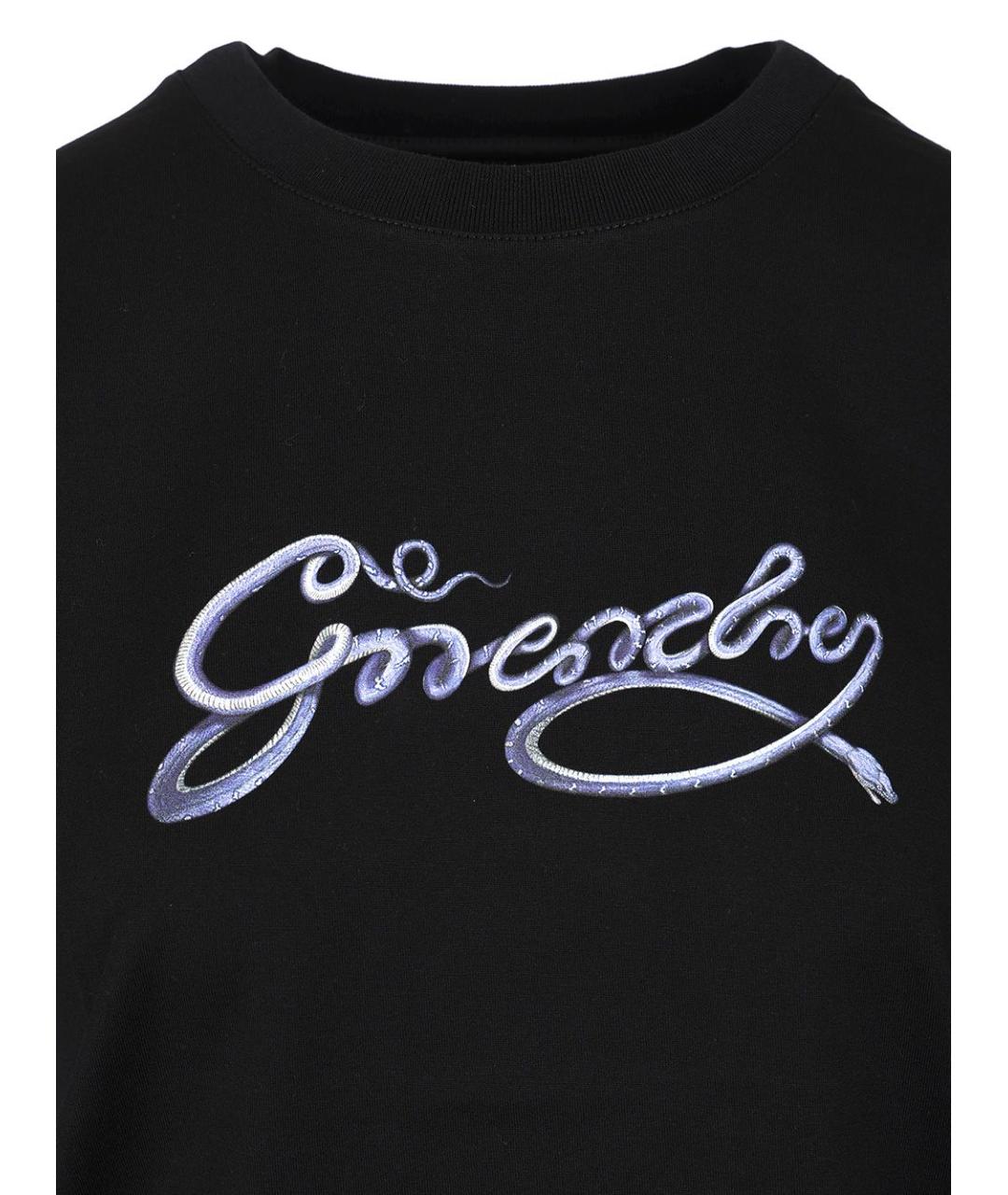 GIVENCHY Черная хлопковая футболка, фото 3