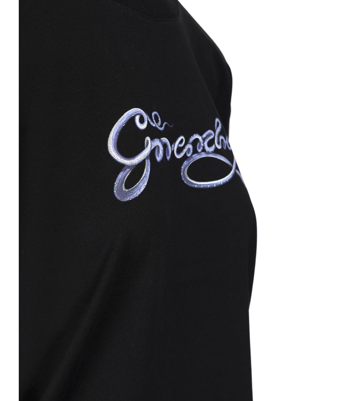 GIVENCHY Черная хлопковая футболка, фото 4