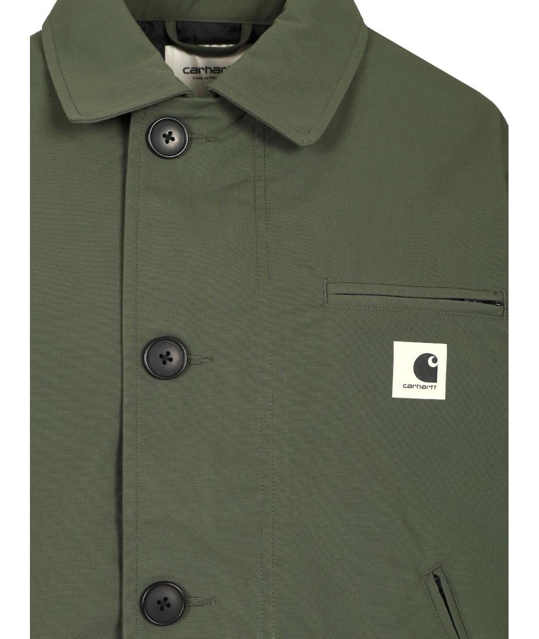 CARHARTT WIP Зеленая полиамидовая куртка, фото 4