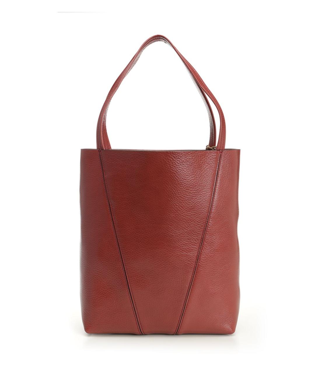 CHLOE Коричневая кожаная сумка тоут, фото 3