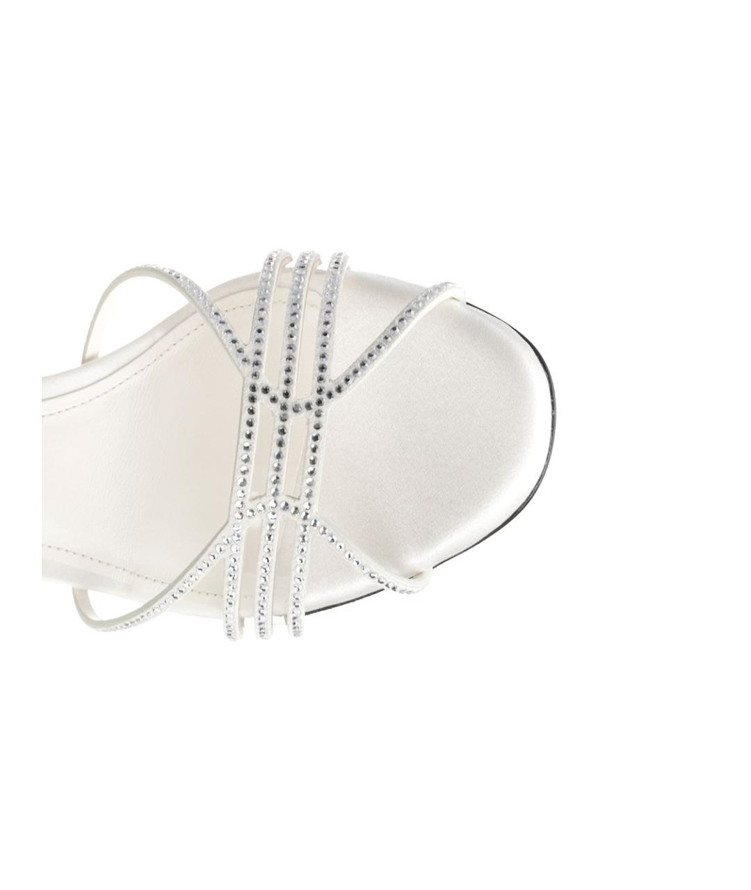 ALEVI Белые текстильные босоножки, фото 4