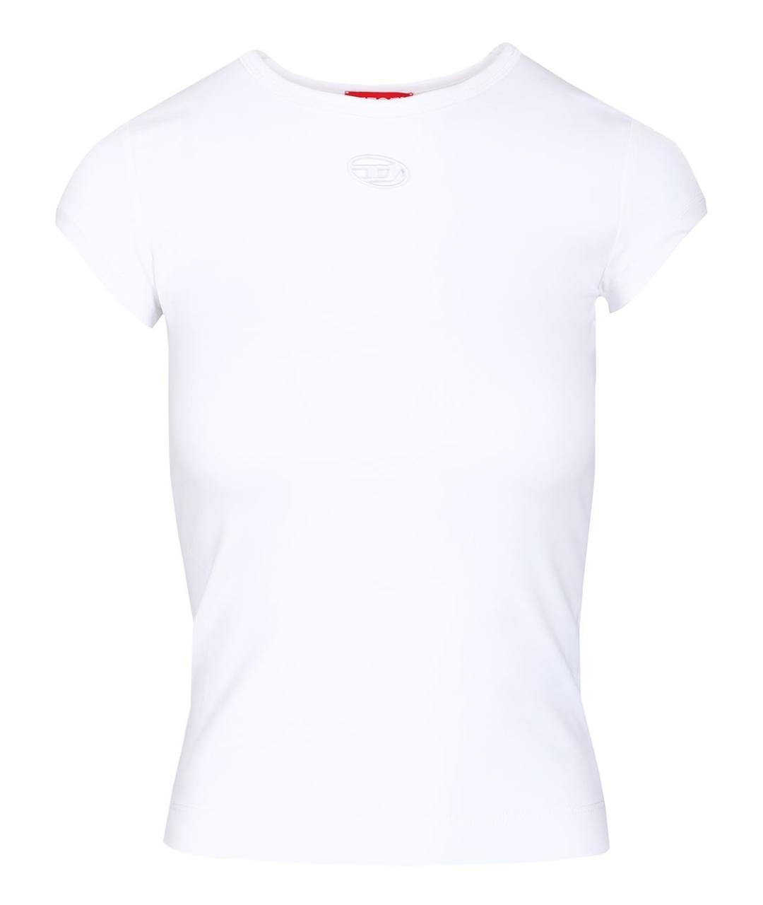 DIESEL Белая хлопковая футболка, фото 1