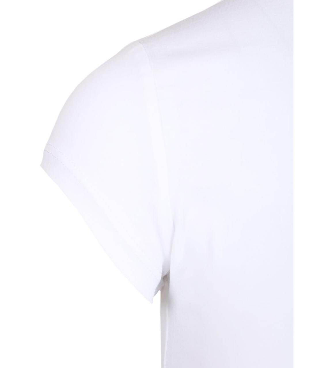 DIESEL Белая хлопковая футболка, фото 4