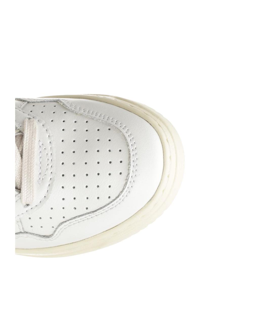 AUTRY Белые кожаные кроссовки, фото 4