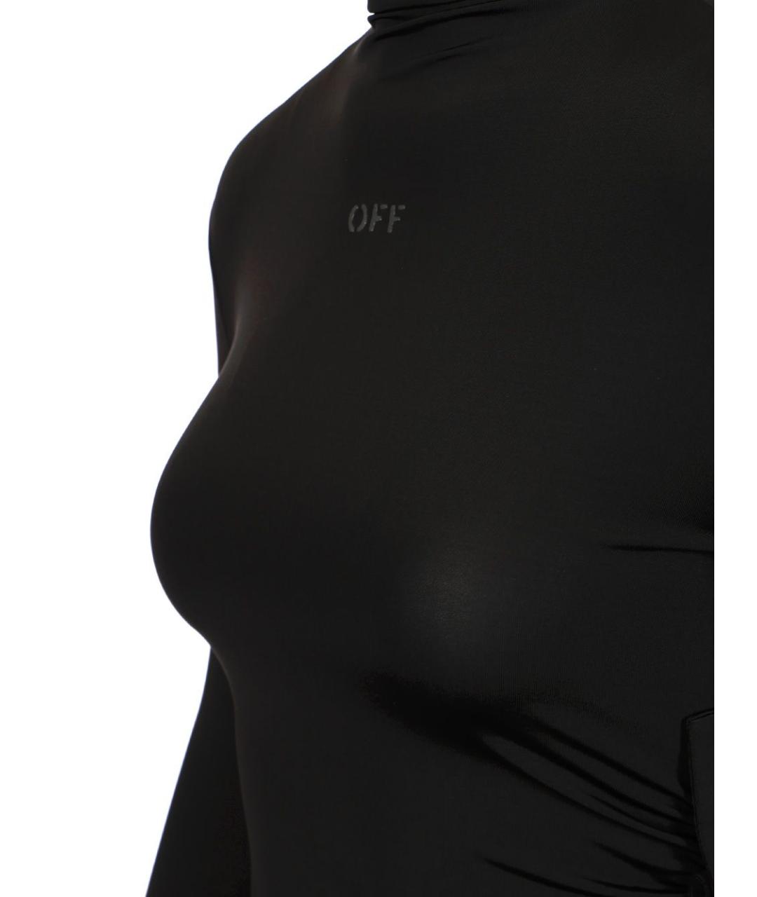 OFF-WHITE Черная ацетатная блузы, фото 4