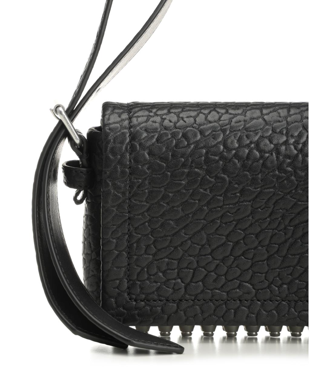 ALEXANDER WANG Черная кожаная сумка через плечо, фото 5