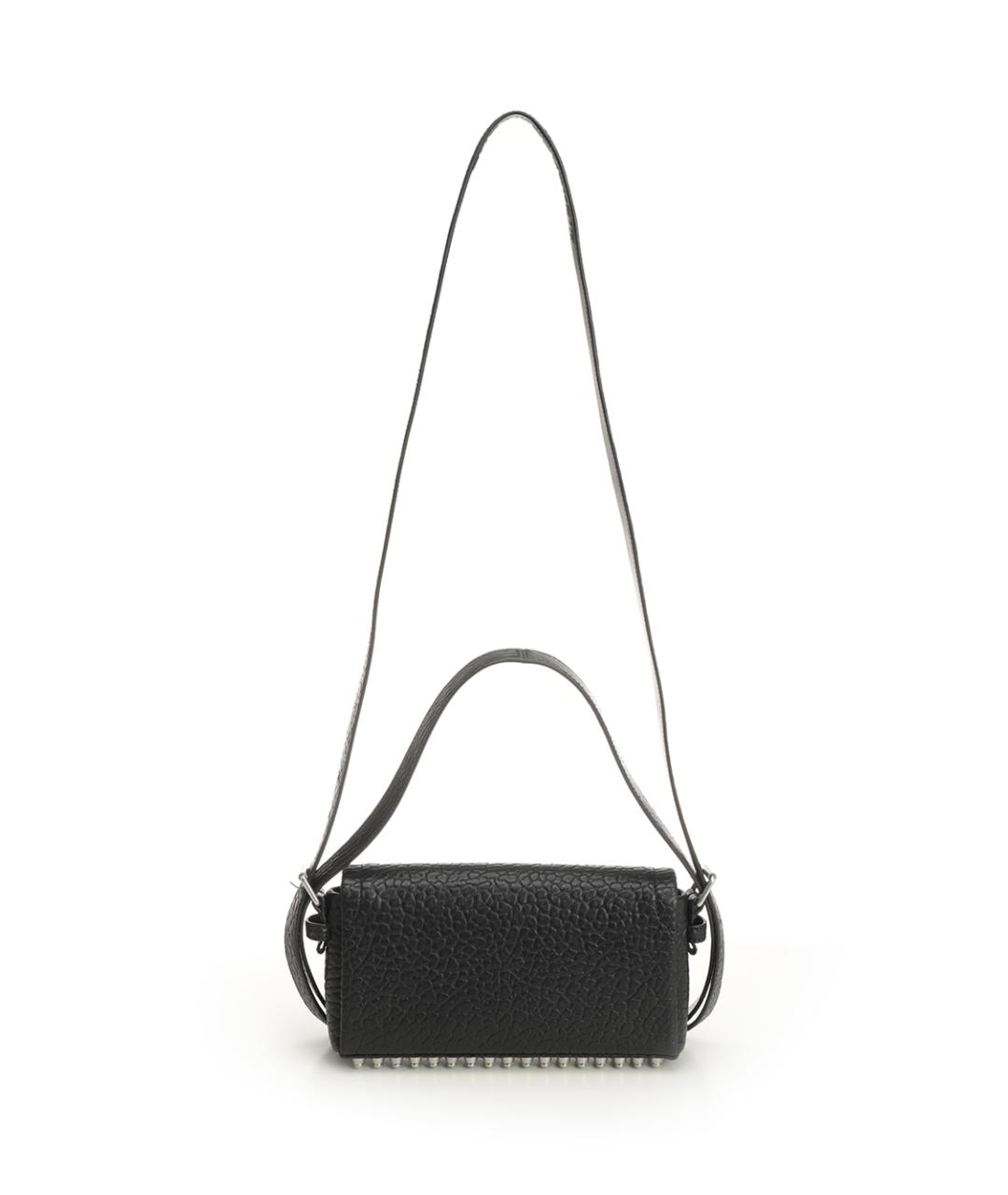 ALEXANDER WANG Черная кожаная сумка через плечо, фото 3