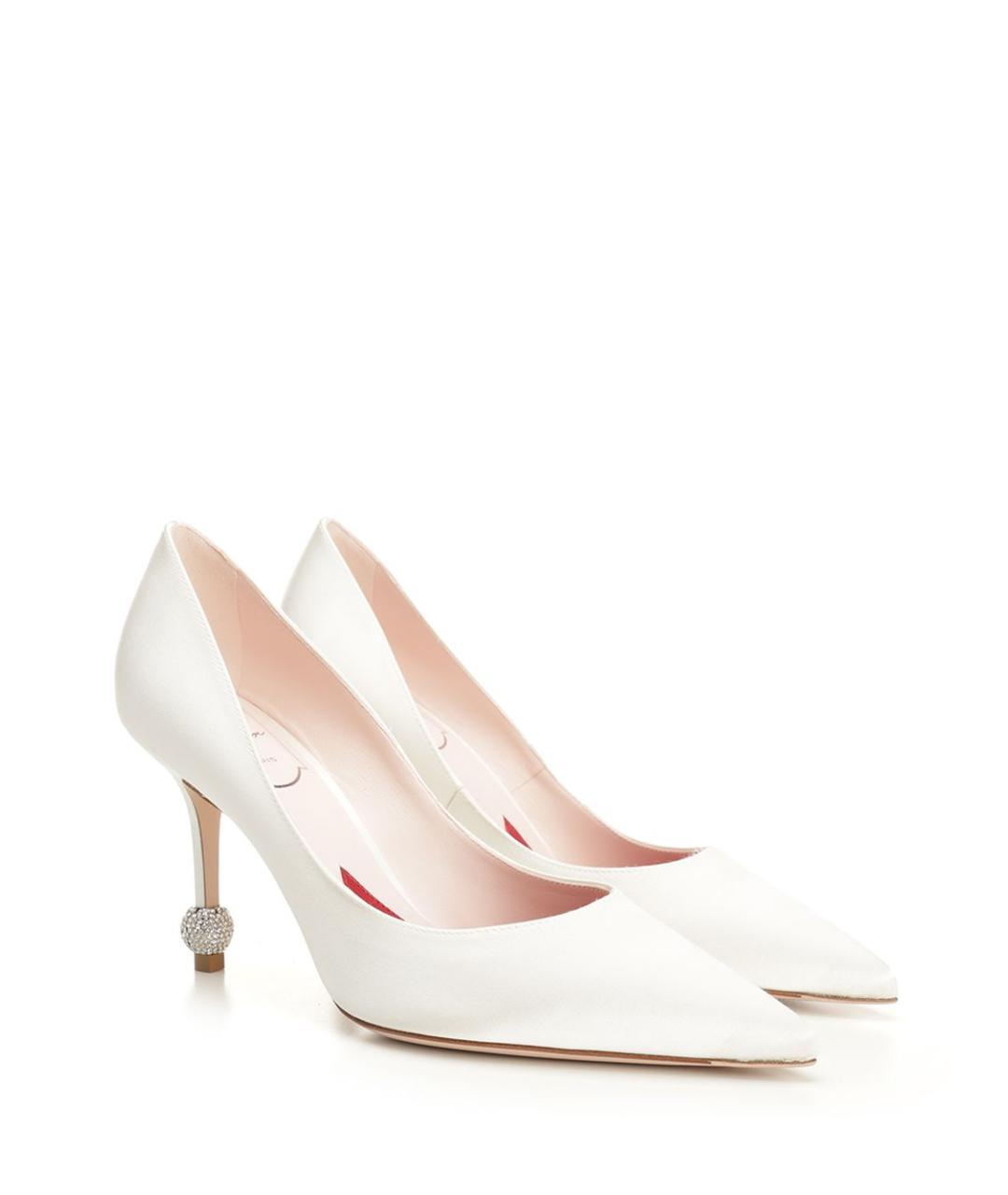 ROGER VIVIER Белые текстильные туфли, фото 2