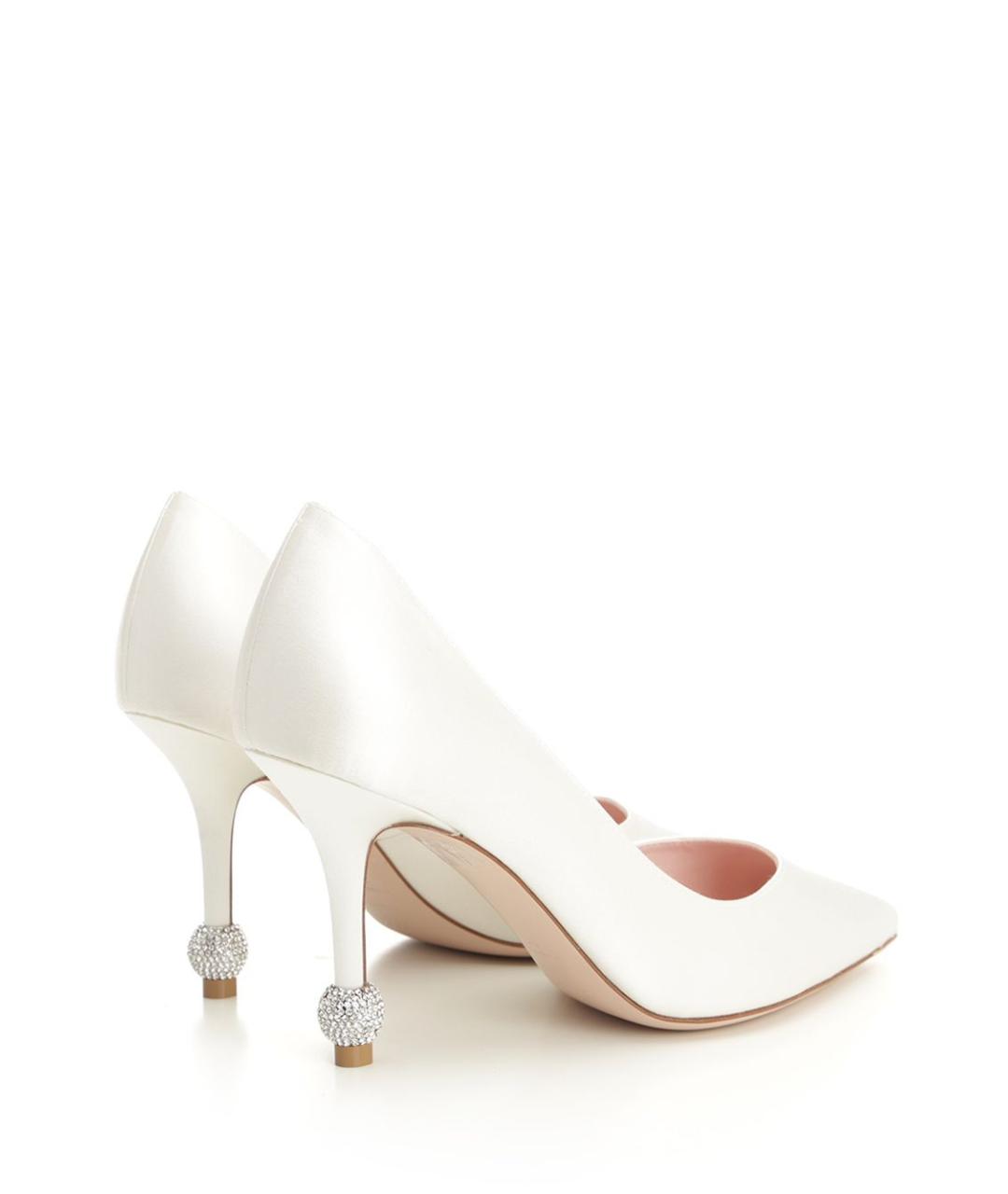 ROGER VIVIER Белые текстильные туфли, фото 3