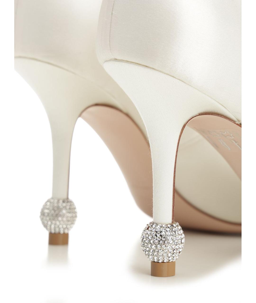 ROGER VIVIER Белые текстильные туфли, фото 5