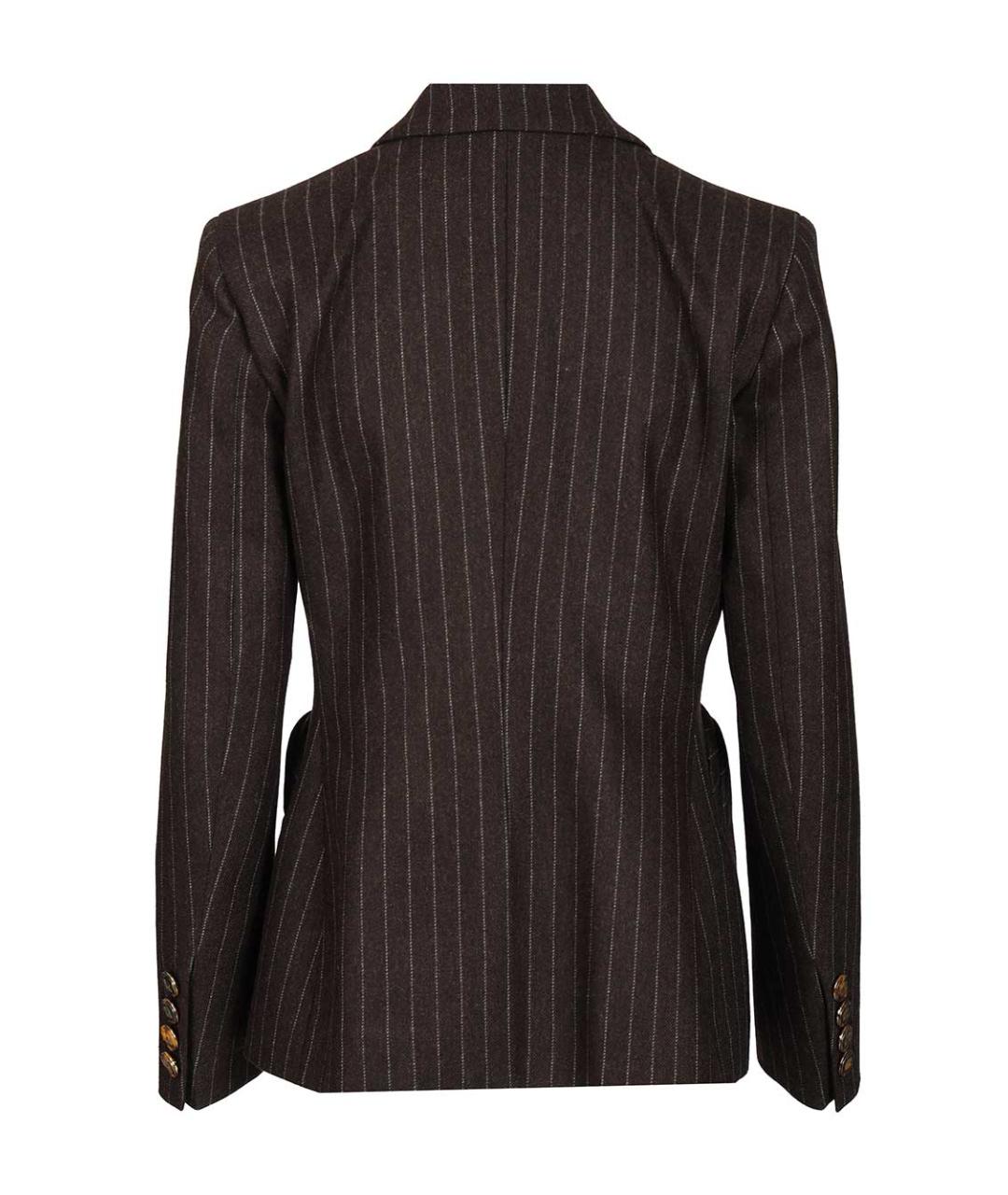 BLAZE MILANO Коричневый шерстяной жакет/пиджак, фото 2