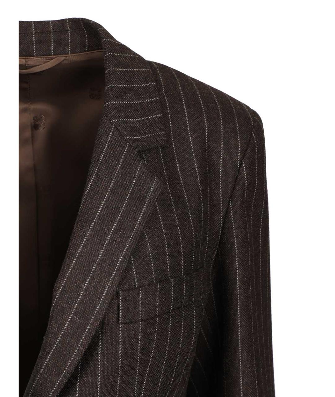 BLAZE MILANO Коричневый шерстяной жакет/пиджак, фото 4