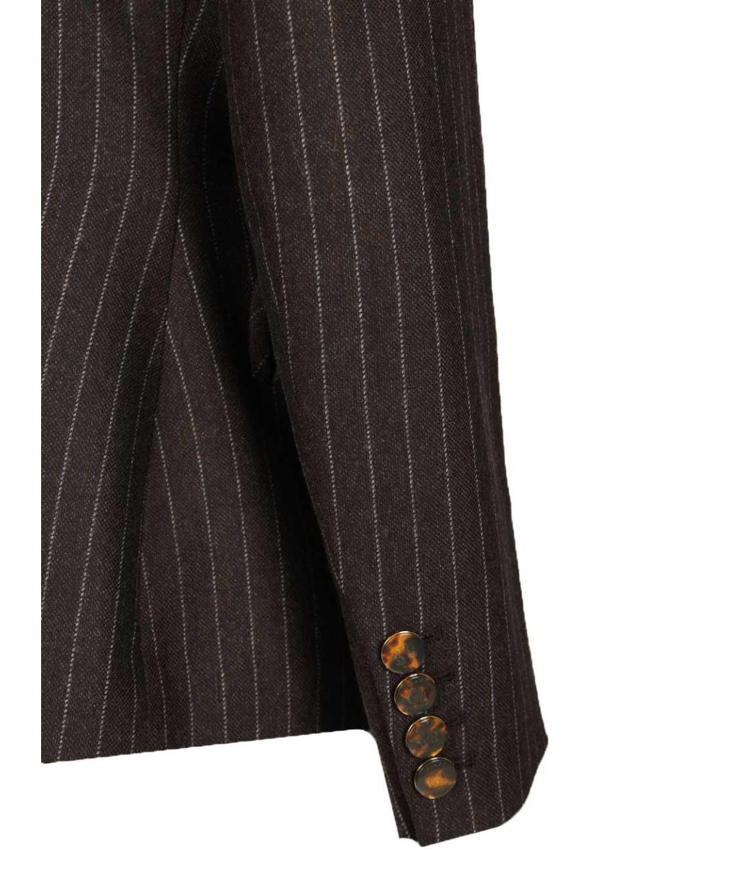 BLAZE MILANO Коричневый шерстяной жакет/пиджак, фото 6