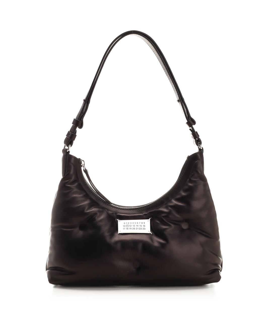 MAISON MARGIELA Черная кожаная сумка через плечо, фото 1