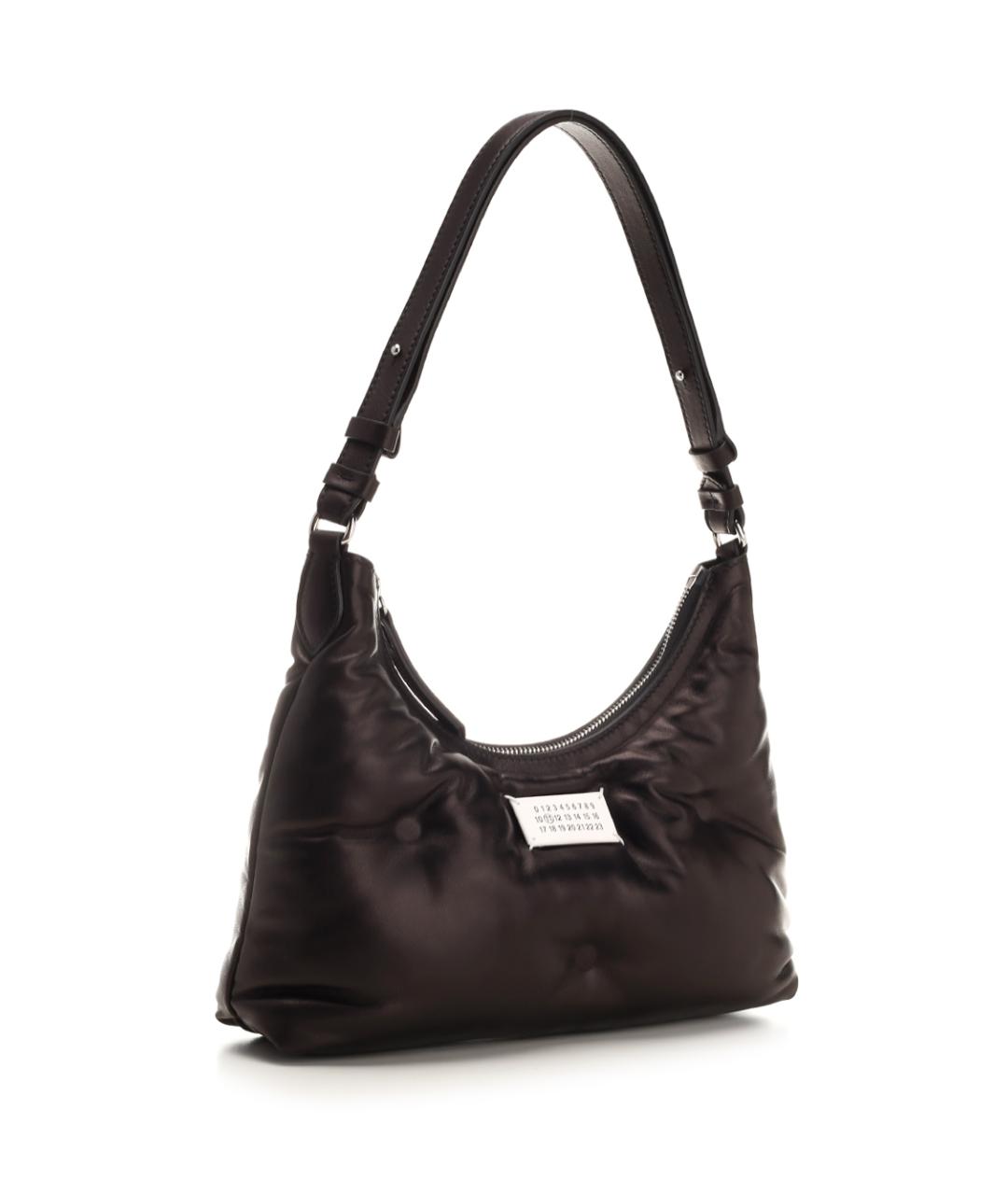 MAISON MARGIELA Черная кожаная сумка через плечо, фото 2