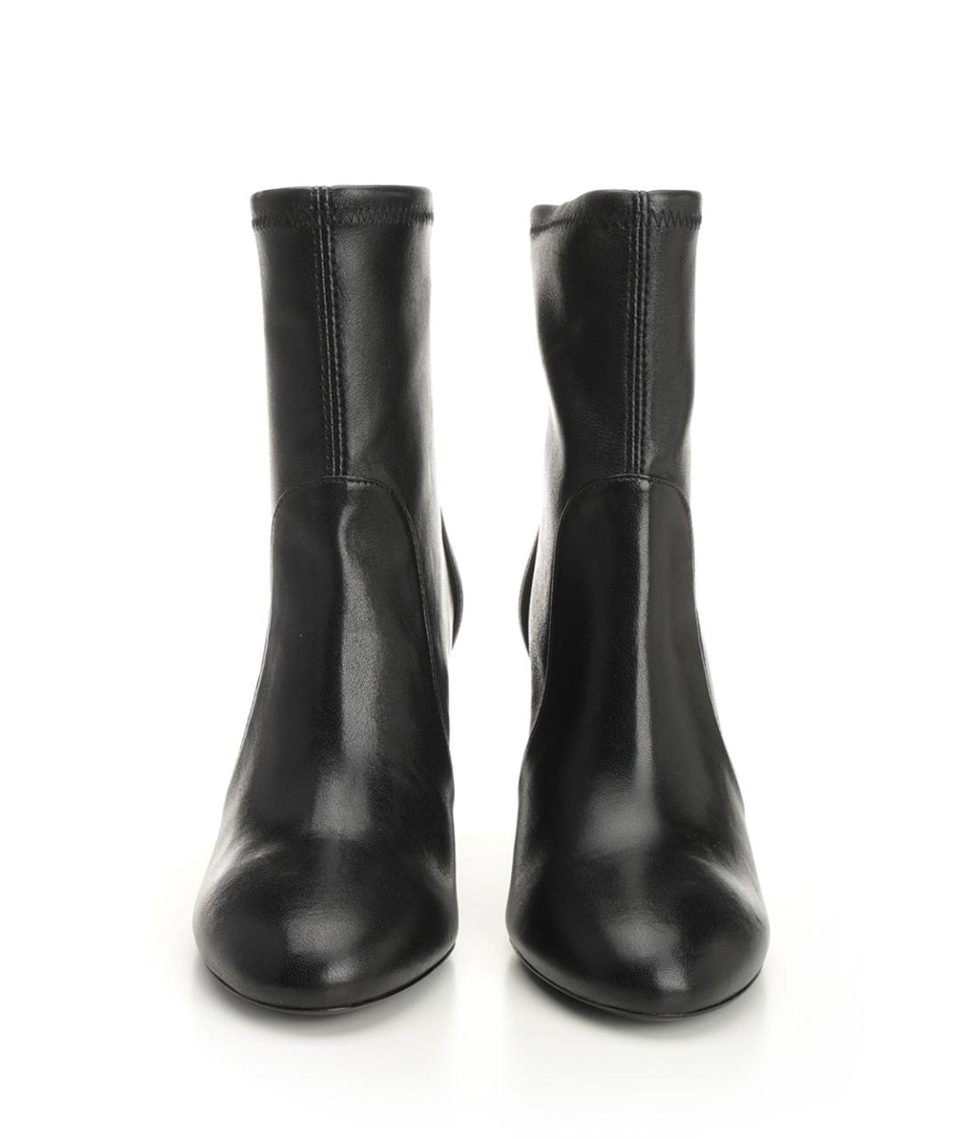 STUART WEITZMAN Черные кожаные ботильоны, фото 5