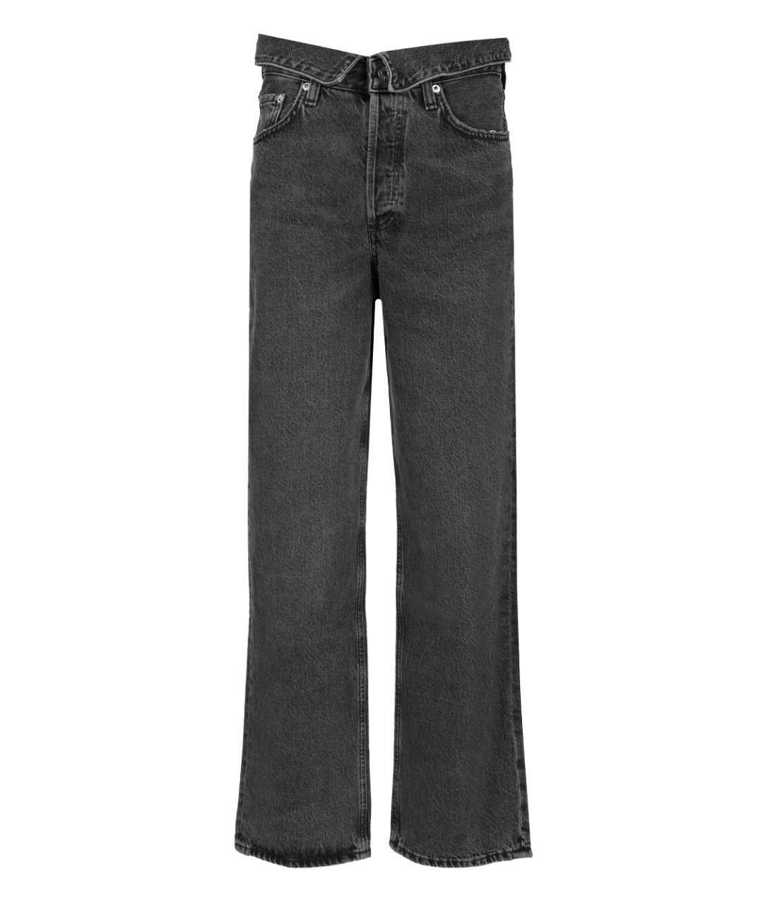 AGOLDE Черные хлопковые прямые джинсы, фото 1