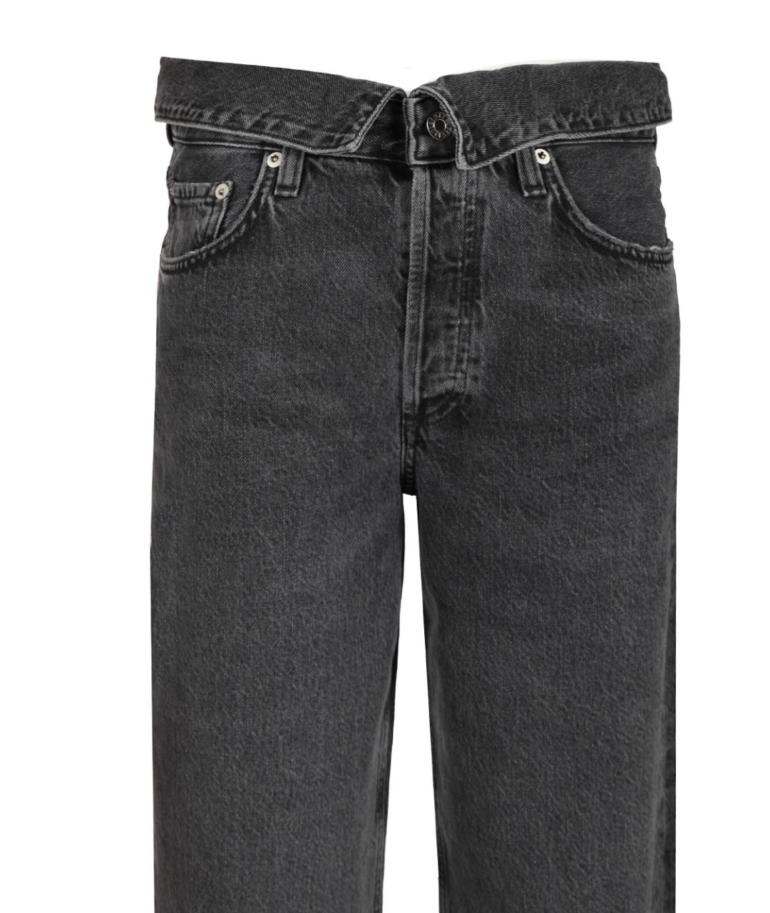 AGOLDE Черные хлопковые прямые джинсы, фото 4