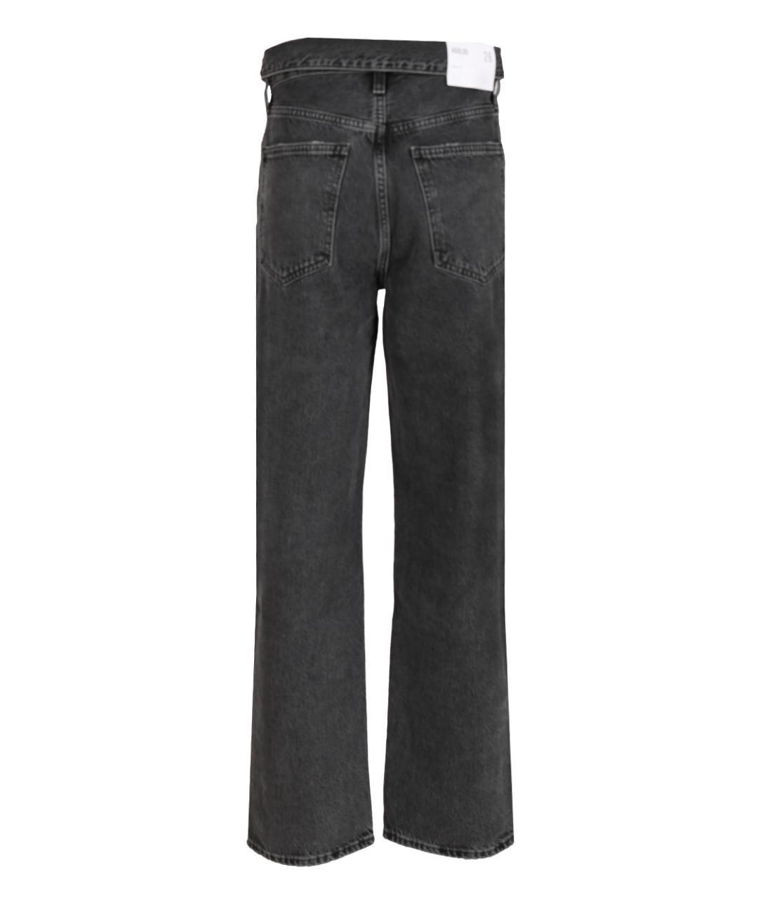 AGOLDE Черные хлопковые прямые джинсы, фото 2