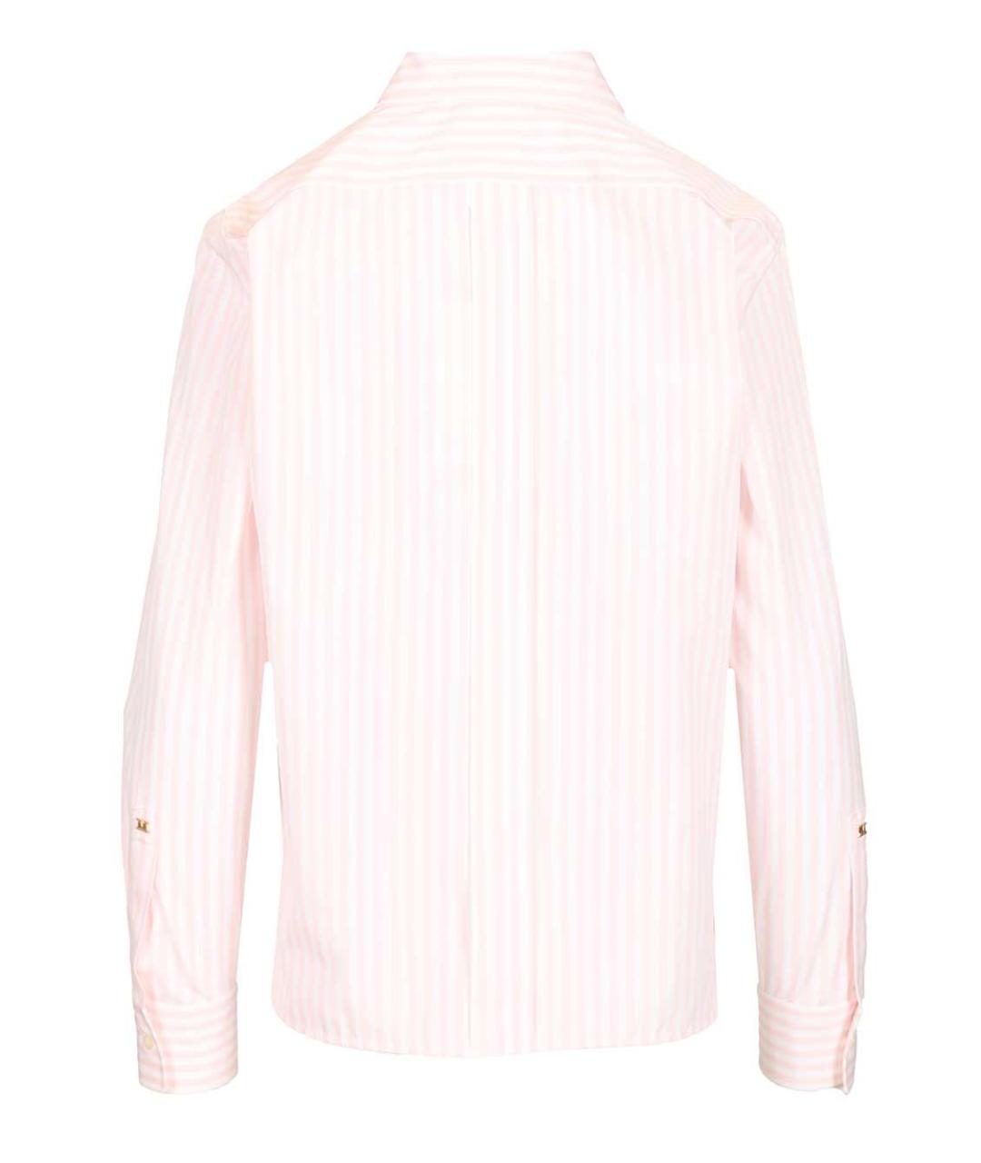 MAX MARA Розовая хлопковая рубашка, фото 2