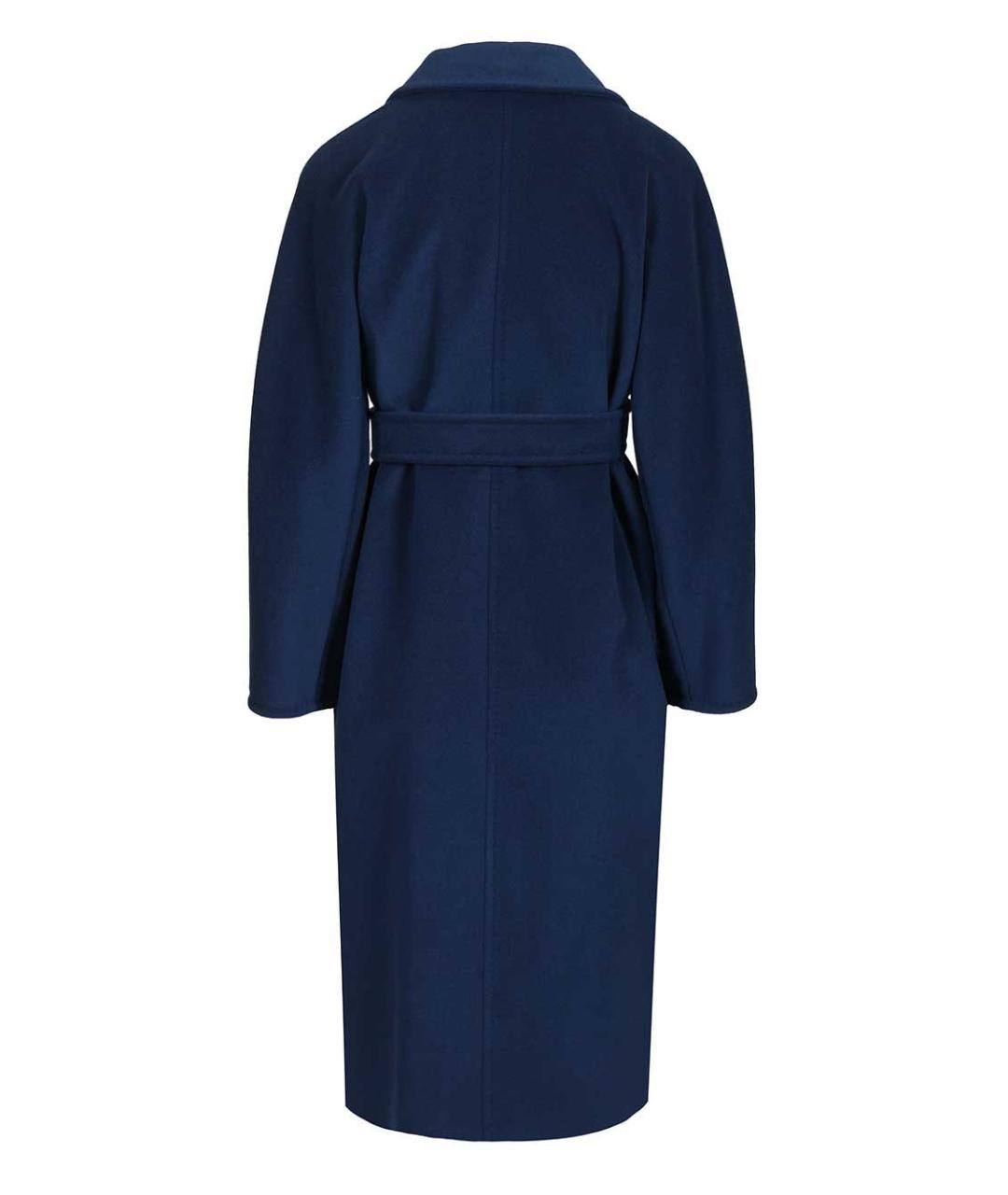 MAX MARA Темно-синее шерстяное пальто, фото 2