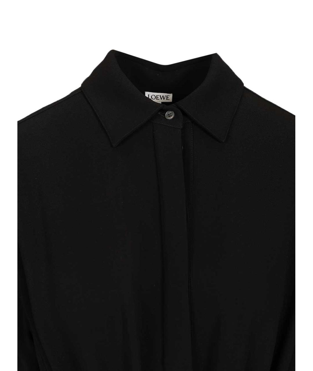 LOEWE Черное вискозное повседневное платье, фото 4