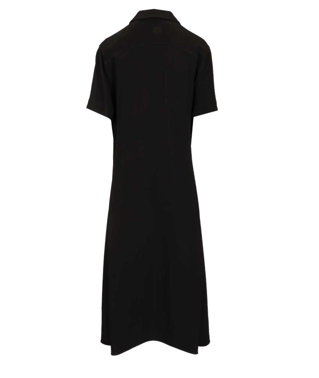 LOEWE Черное вискозное повседневное платье, фото 2