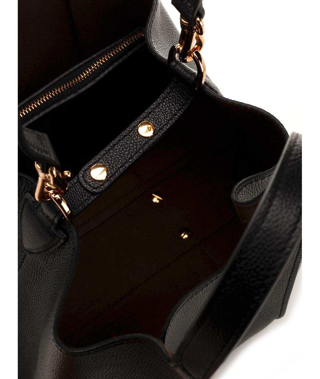 TOD'S Черная кожаная сумка тоут, фото 6