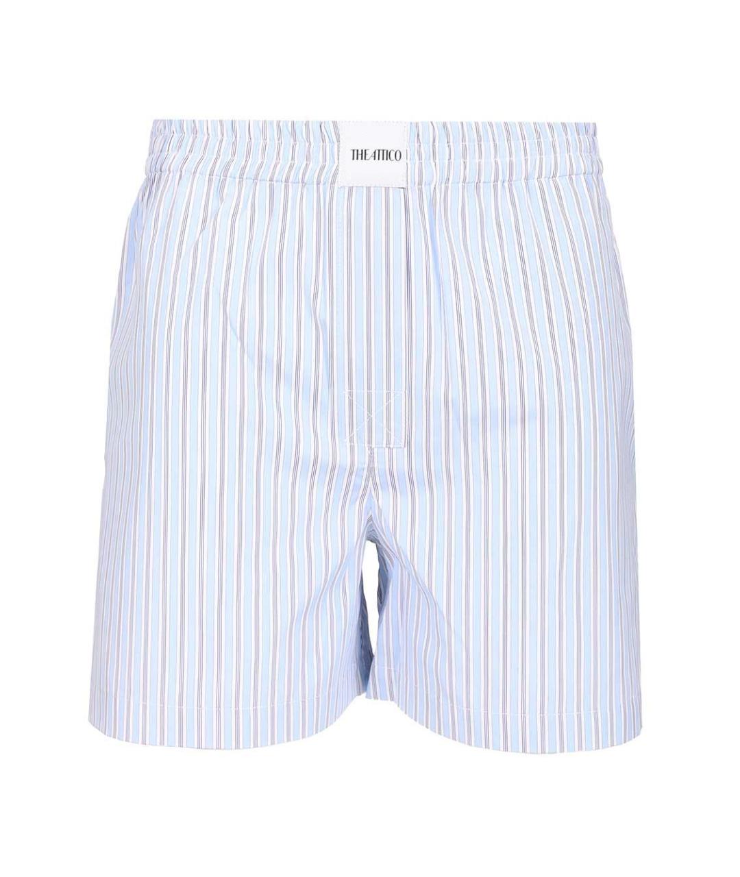 THE ATTICO Голубые хлопковые шорты, фото 1