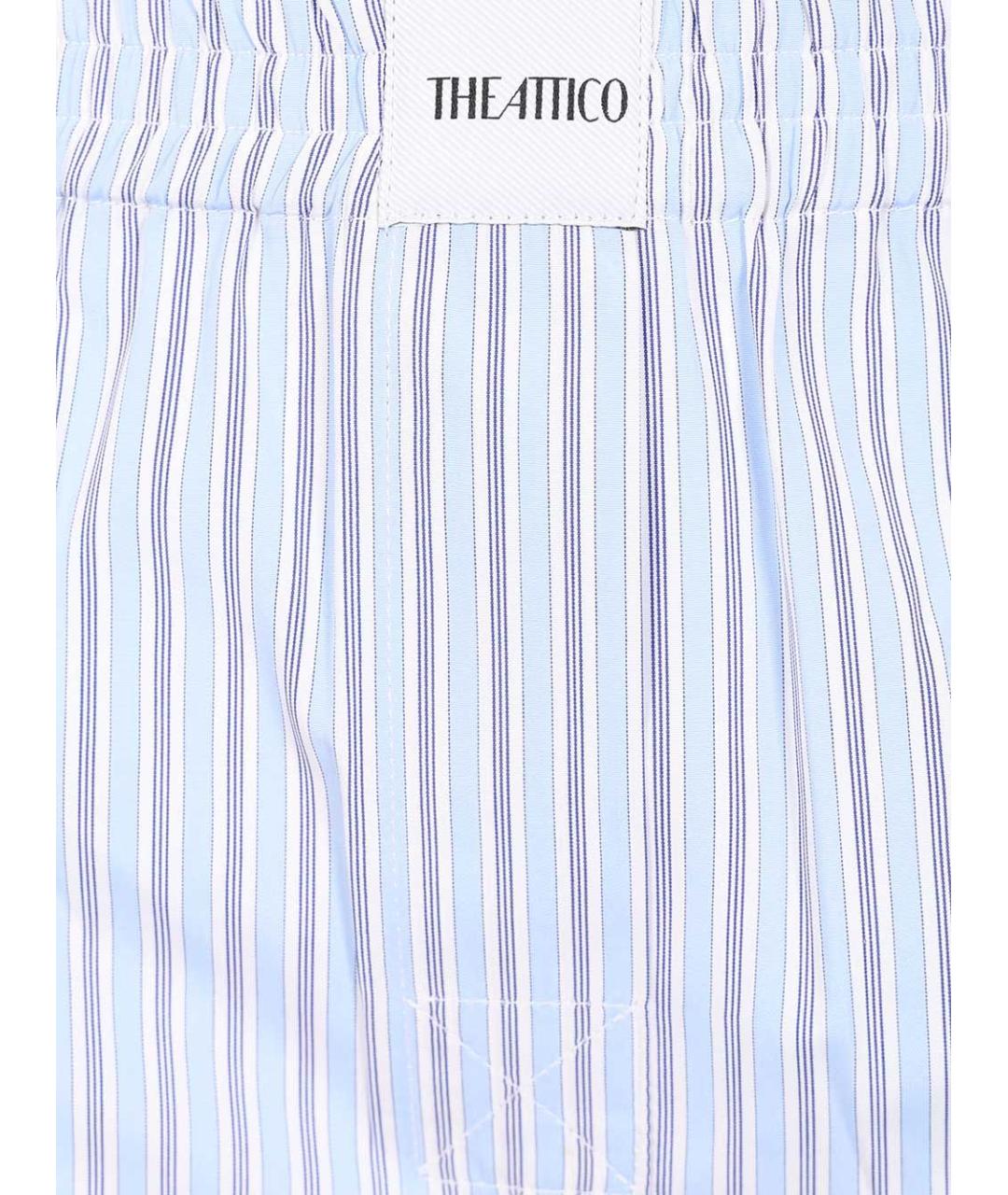 THE ATTICO Голубые хлопковые шорты, фото 4