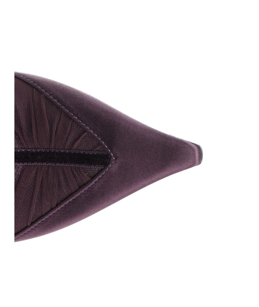 JIMMY CHOO Фиолетовые текстильные туфли, фото 4