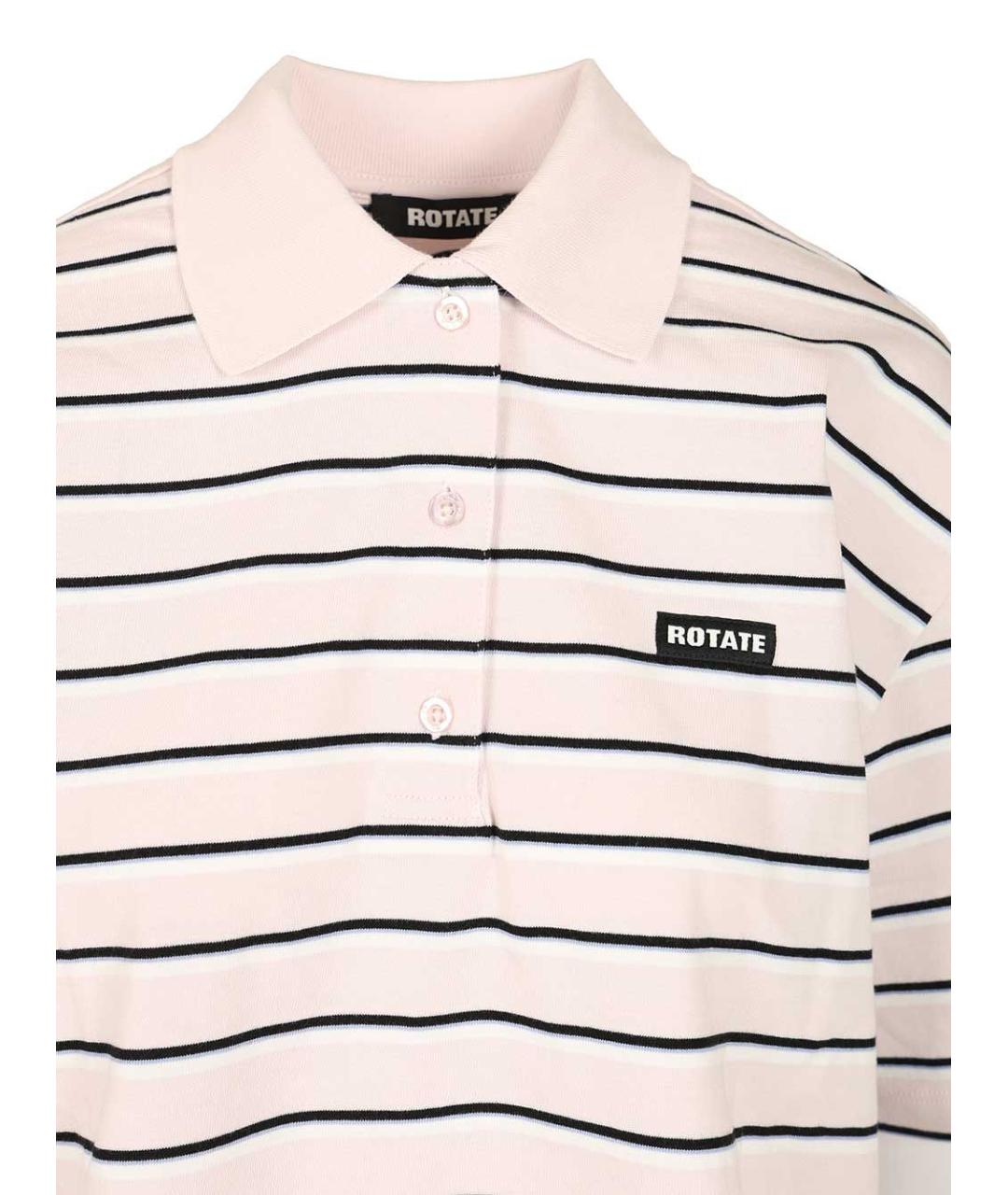 ROTATE Розовая хлопковая футболка, фото 4