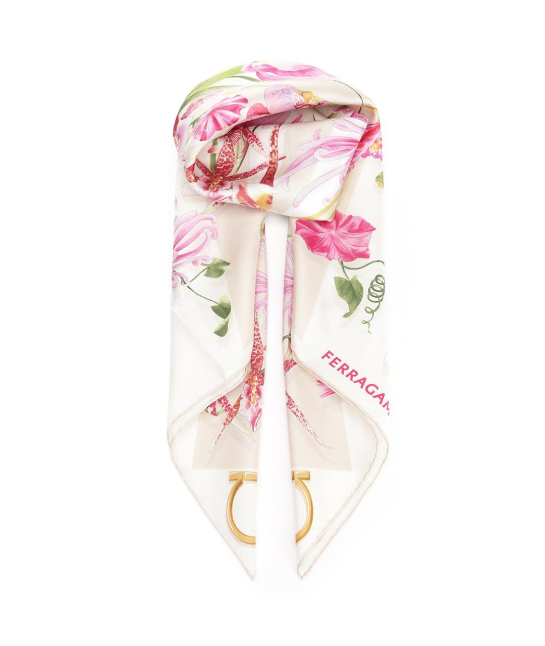 FERRAGAMO Мульти шелковый шарф, фото 1