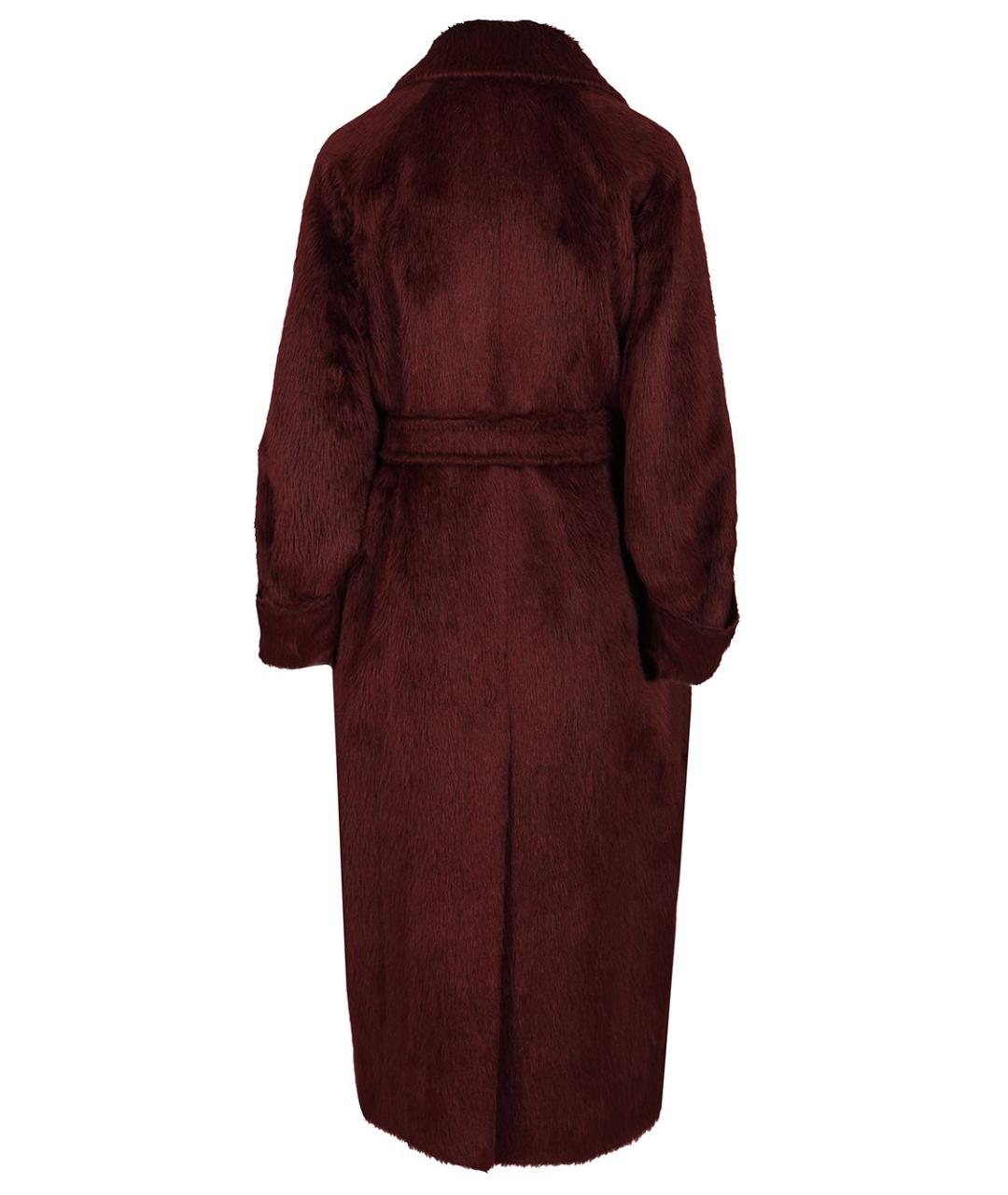 MAX MARA Бордовое шерстяное пальто, фото 2