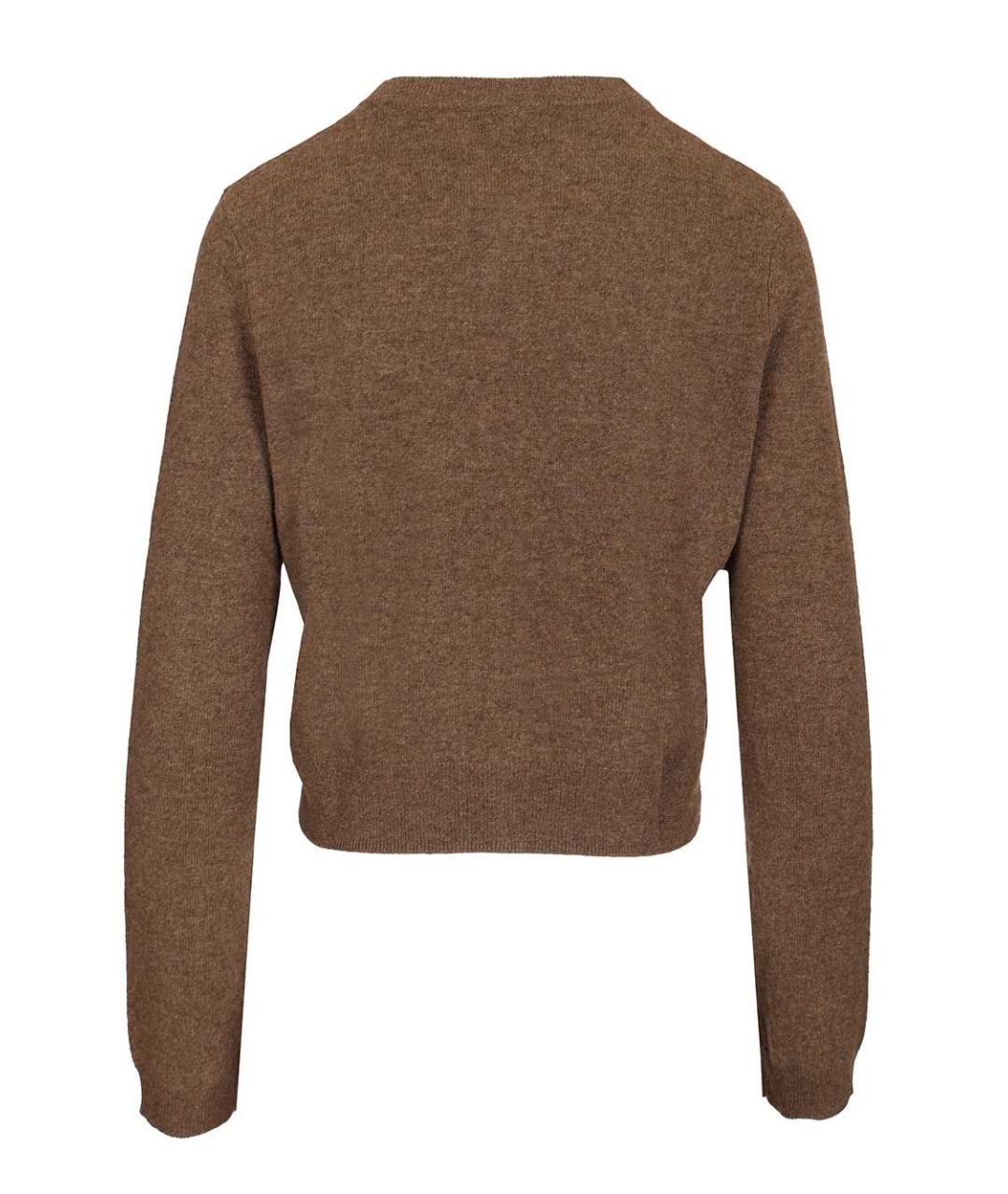 LISA YANG Коричневый кашемировый кардиган, фото 2