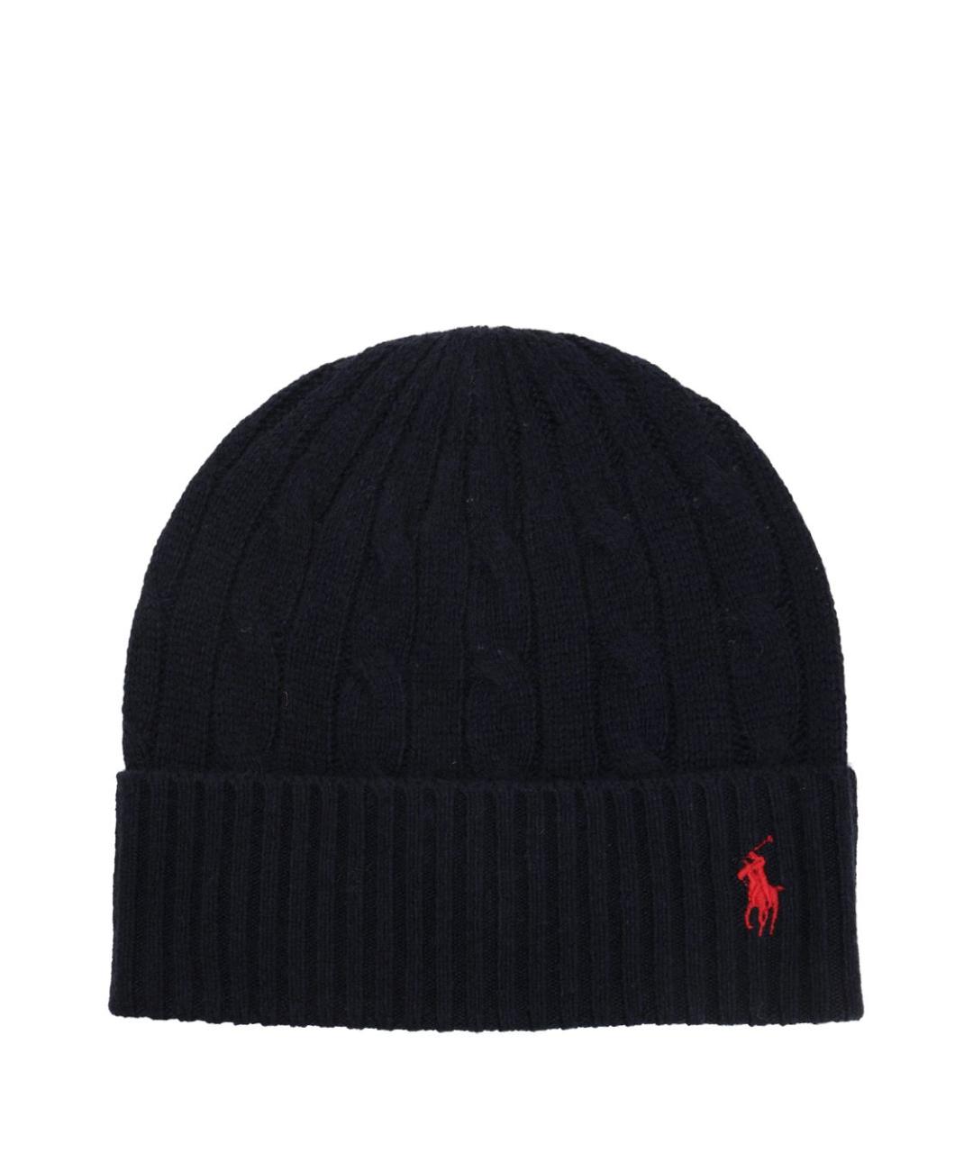 POLO RALPH LAUREN Синяя шерстяная шапка, фото 1